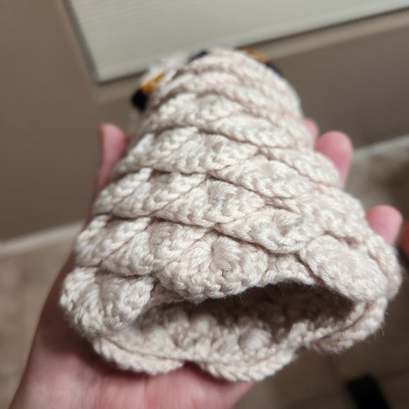 NEW Fingerless owl mittens cute crochet knit kawaii bird gloves - Picture 6 of 11